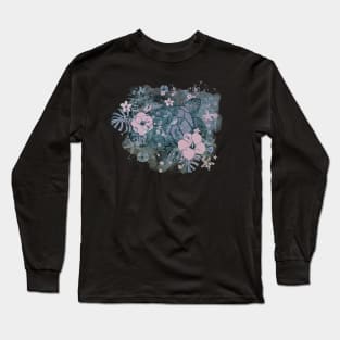 Sea Turtle Floral 5 Long Sleeve T-Shirt